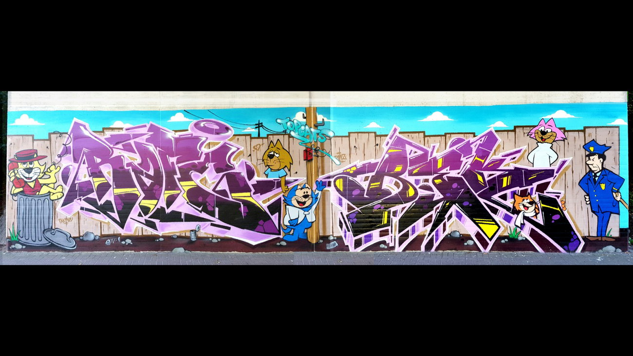 Graffiti Wall - Photo by REK - topcats, Rafe, Rek