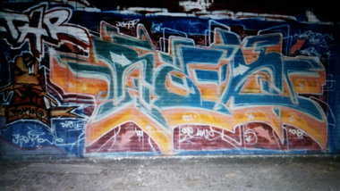 Graffiti Wall - Photo by REK - Norden/Norddeich, doornkaat (1999)