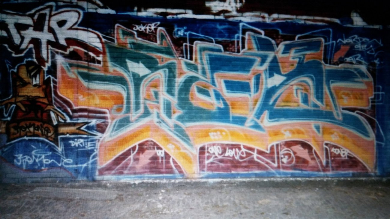Graffiti Wall - Photo by REK - Norden/Norddeich, doornkaat (1999)