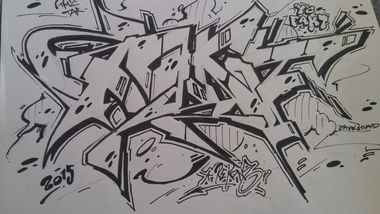 Graffiti Sketch - Photo by REK - Rek, Rekone (2015)