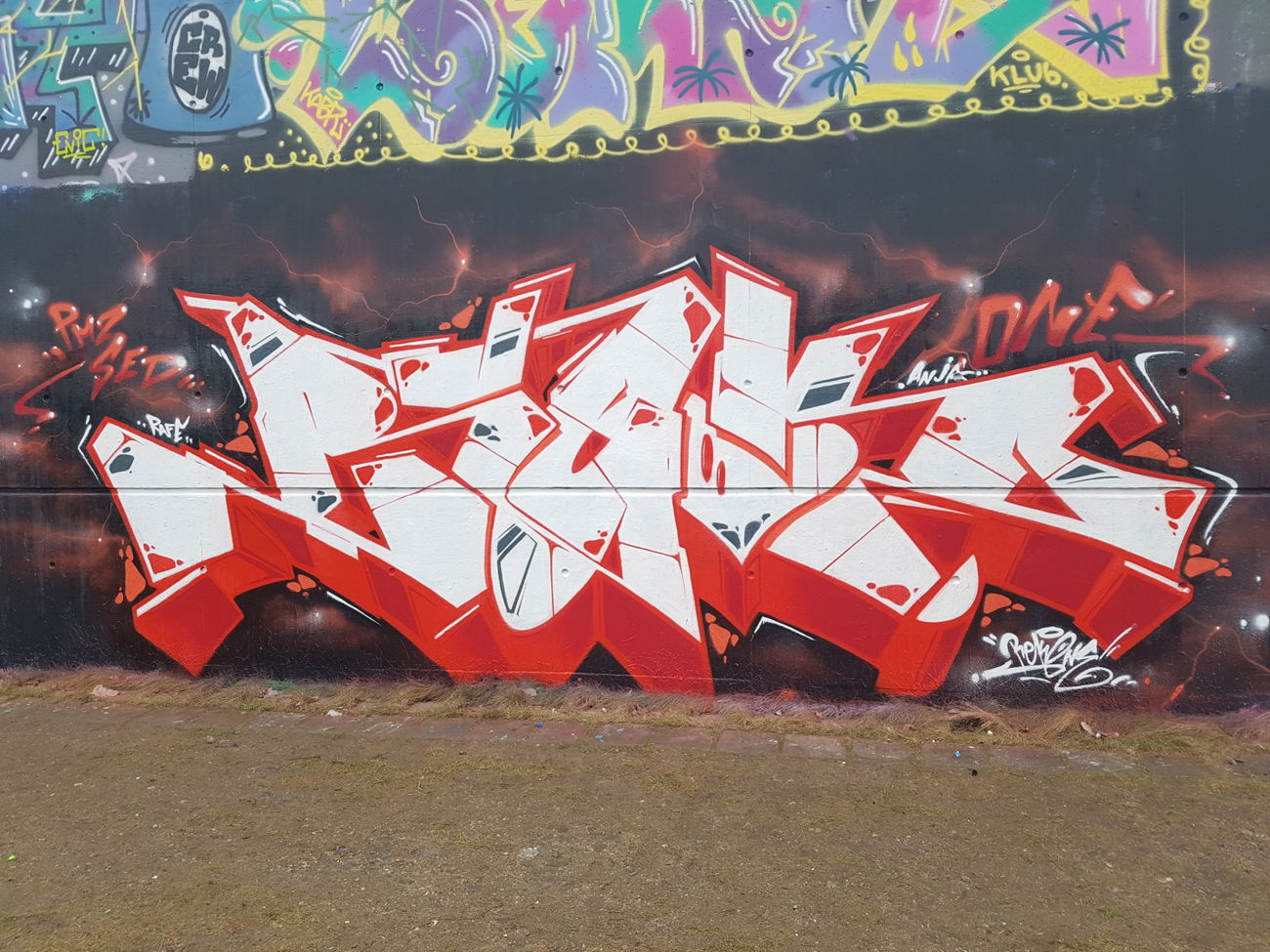 Graffiti Wall - Photo by REK - Rek, Hamburg, sed (2017)