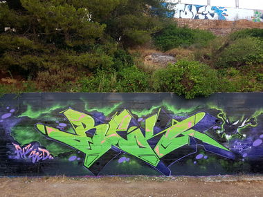 Graffiti Wall - Photo by REK - Rek, Mallorca, Magaluf