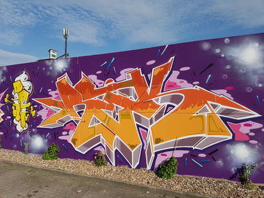 Graffiti Wall - Photo by REK - Norden, Norddeich, Rek