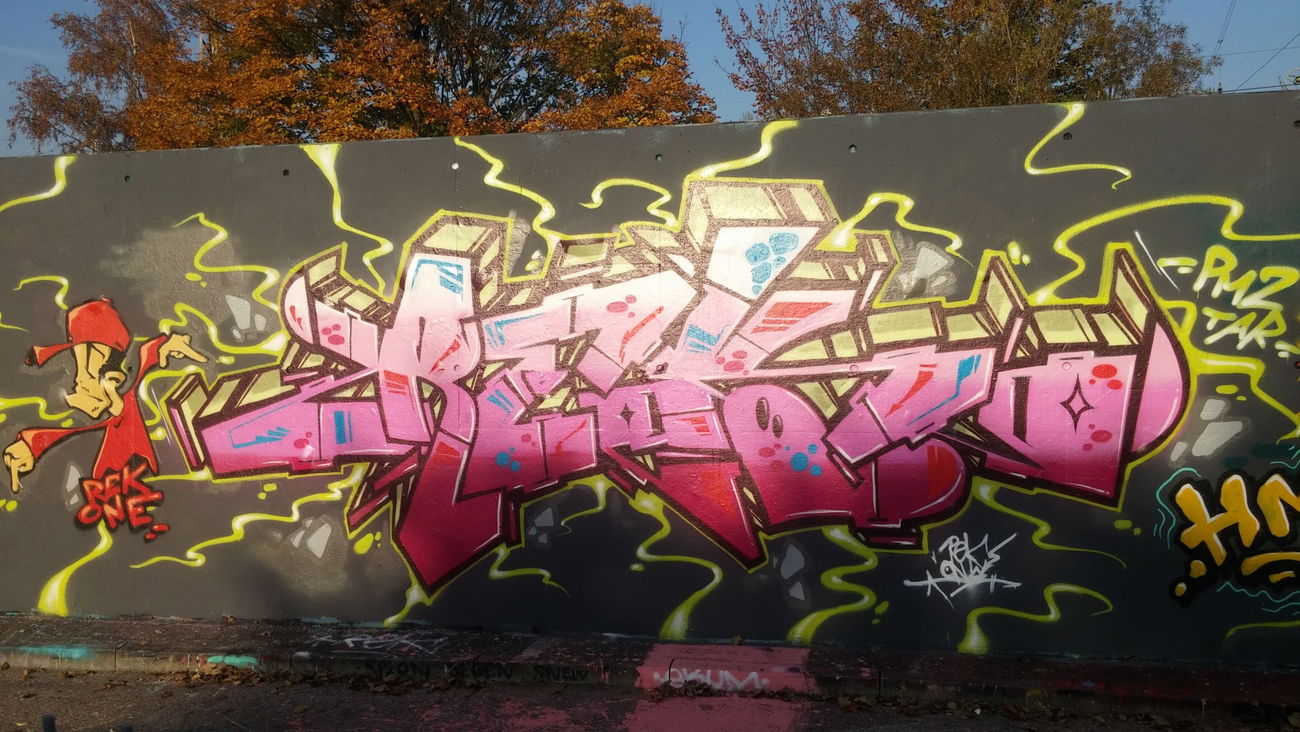 Graffiti Wall - Photo by REK - Bostelbecker, Hauptdeich, Heimfeld (2015)