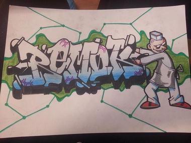Graffiti Sketch - Photo by REMOK