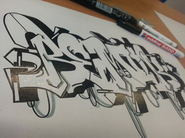 Graffiti Sketch - Photo by REMOK