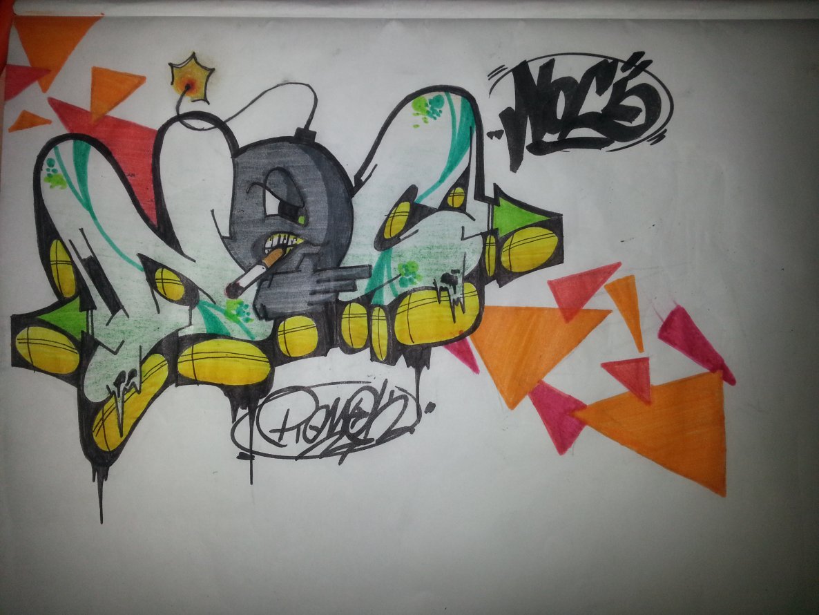 Graffiti Sketch - Photo by REMOK (2014)