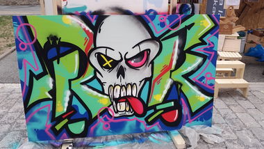 Graffiti Wall in Set místo - Photo by REMOK