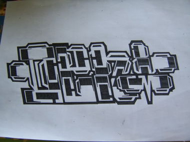 Graffiti Sketch in Riga - Photo by REMQ187_TUC - DENI_BLACKANDWHITE