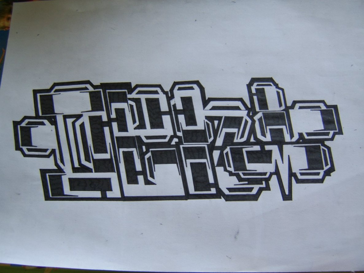 Graffiti Sketch in Riga - Photo by REMQ187_TUC - DENI_BLACKANDWHITE