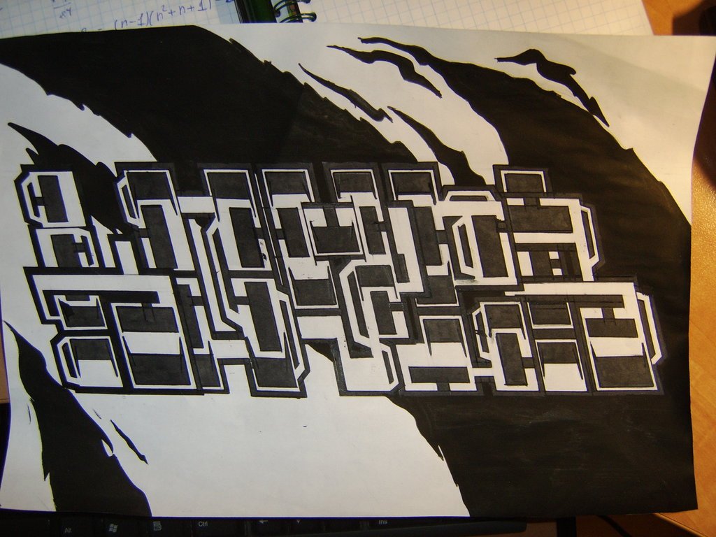 Graffiti Sketch in J?kabpils - Photo by REMQ187_TUC - KOVER, BATTLE (2013)