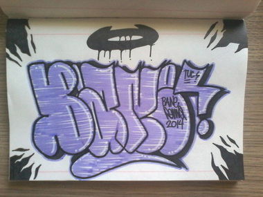 Graffiti Sketch - Photo by REMQ187_TUC - BANE (2014)