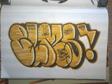 Graffiti Sketch - Photo by REMQ187_TUC - ELMS (2014)