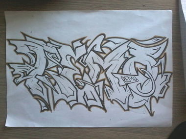 Graffiti Sketch - Photo by REMQ187_TUC - REMQ (2014)