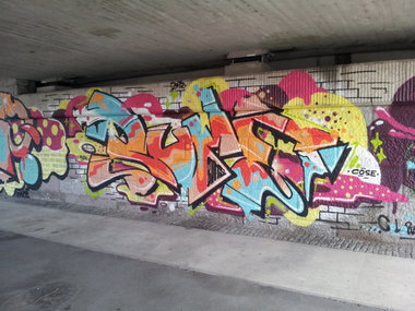 Graffiti Wall - Photo by REUSone - Bums, Cose, Crek (2012)