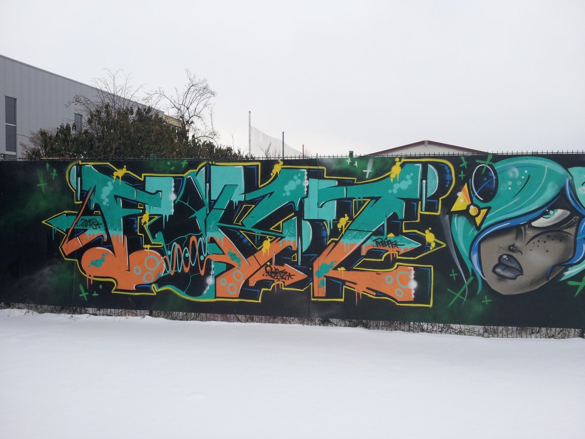 Graffiti Wall - Photo by REUSone - Fokz, RBK (2013)