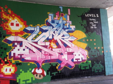 Graffiti Wall - Photo by REUSone - Kid, Karo, Sure