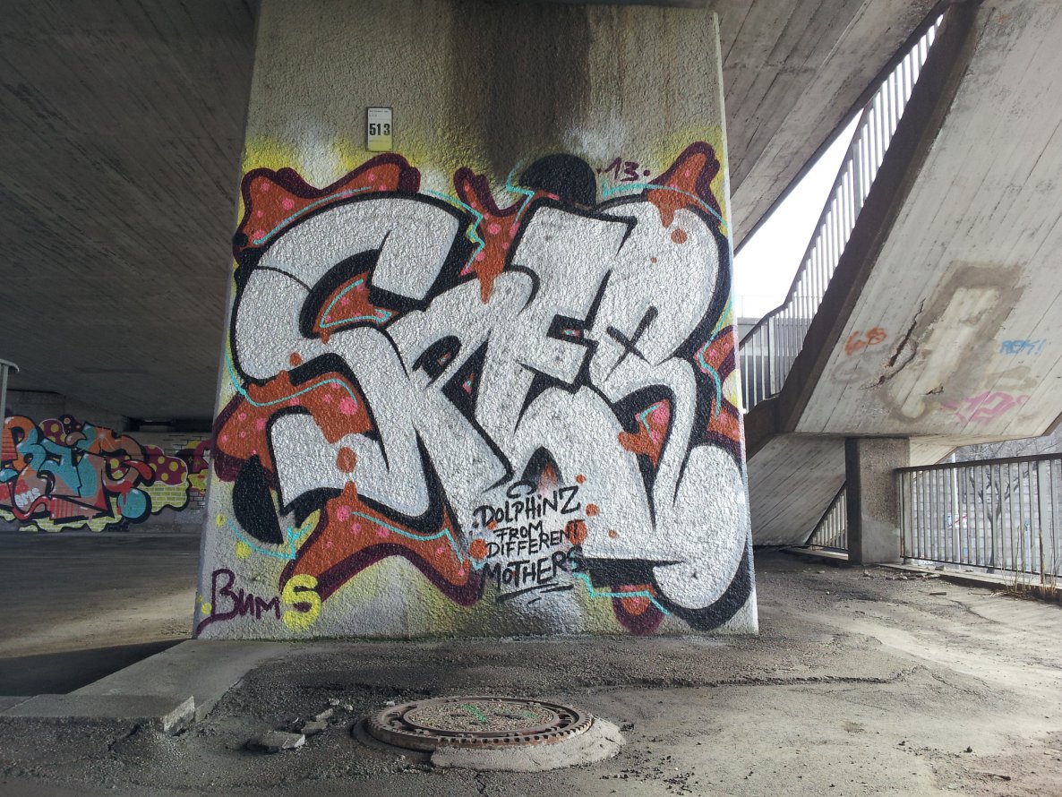 Graffiti Wall - Photo by REUSone - Sper, Crap, Bums