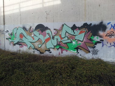 Graffiti Wall - Photo by REUSone - Bums, Nougat, Astor