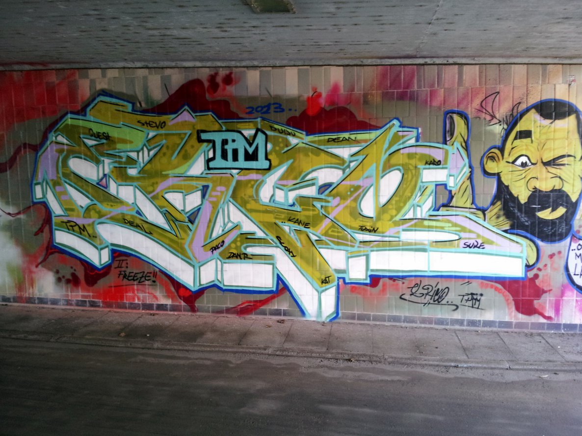 Graffiti Wall - Photo by REUSone - El, Rico, TPM