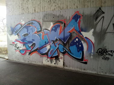 Graffiti Wall - Photo by REUSone - Bums, Crek, Jolt