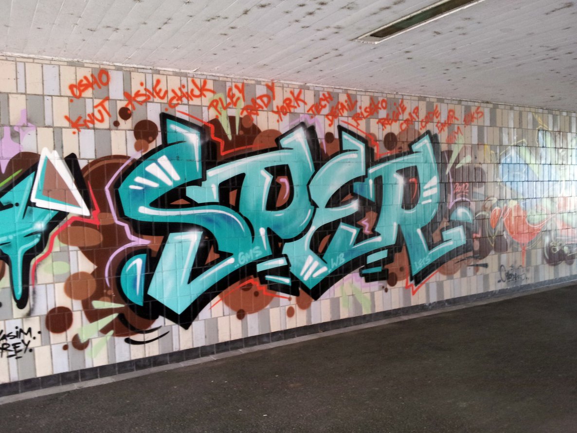 Graffiti Wall - Photo by REUSone - Sper, Osho, Knut