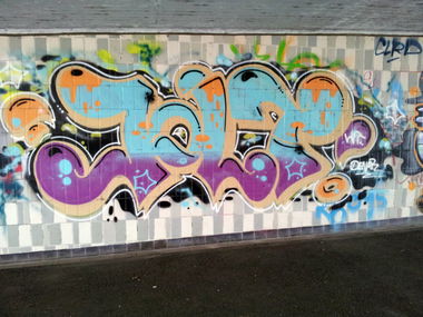 Graffiti Bombing - Photo by REUSone - Jolt, Denar, CLRD