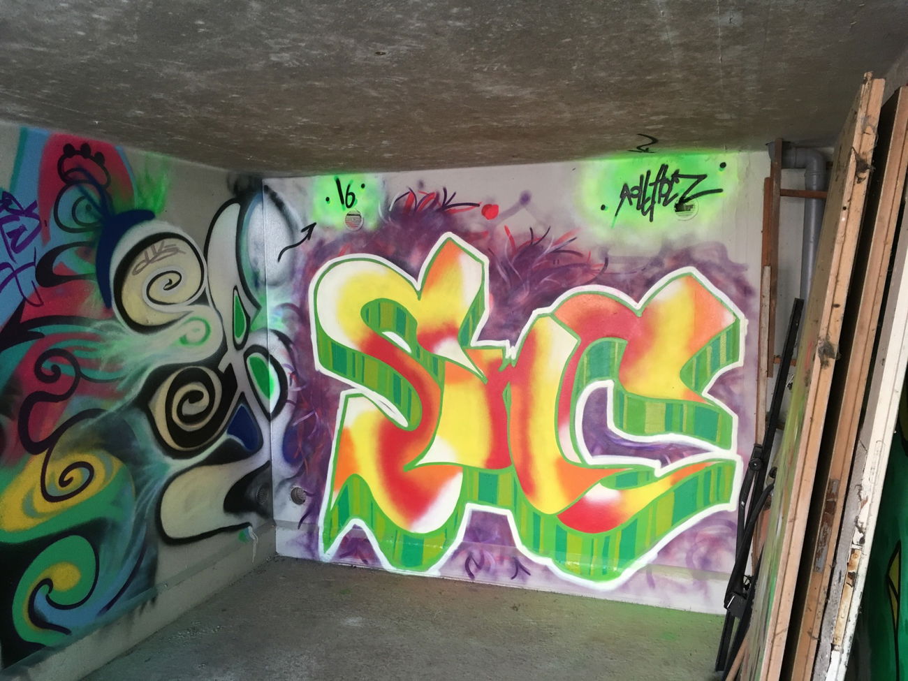 Graffiti Wall in Schweinfurt eselshöhe - Photo by RHZStyles - rollholz, RHZStyles, SWC (2016)
