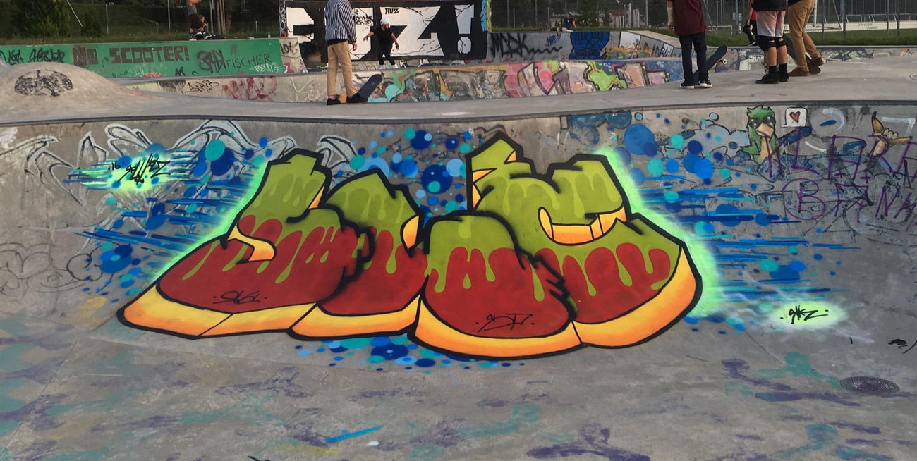 Graffiti Wall in Zürich freestylepark - Photo by RHZStyles - rollholz, RHZStyles, SWC (2016)