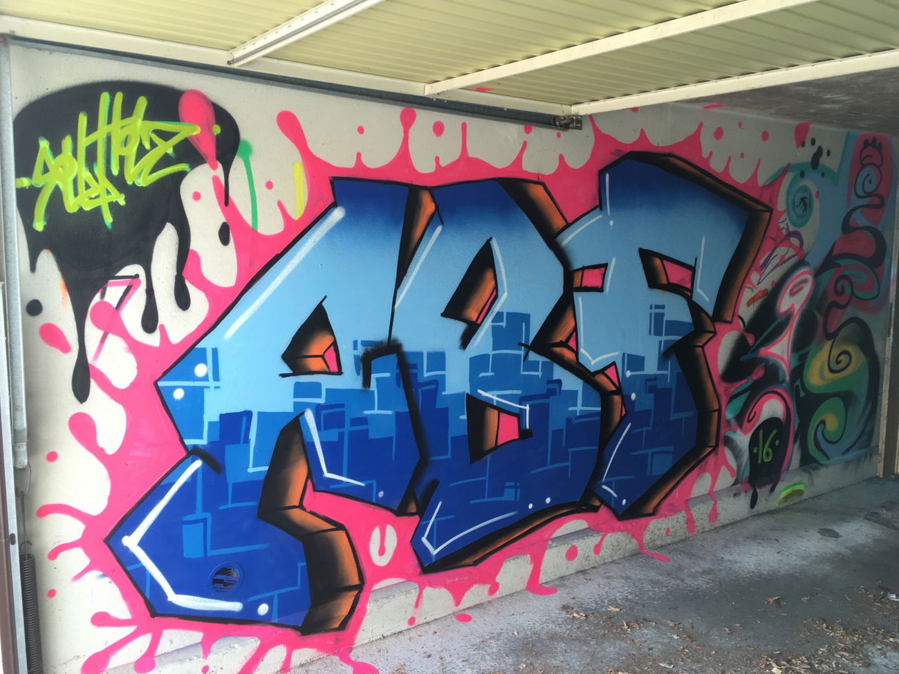 Graffiti Wall in Schweinfurt eselshöhe - Photo by RHZStyles - rollholz, RHZStyles, RBF (2016)