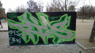 Graffiti Wall - Photo by RIAS - RIAS, DFS, CBW (2014)