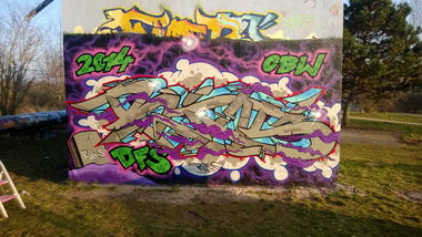 Graffiti Wall - Photo by RIAS - RIAS, DFS, CBW (2014)