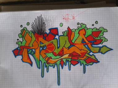 Graffiti Sketch in Würzburg - Photo by RINGONE (2014)