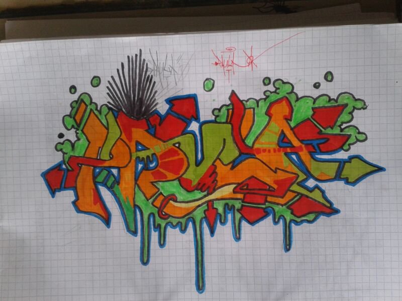Graffiti Sketch in Würzburg - Photo by RINGONE (2014)