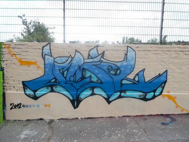 Graffiti Wall - Photo by RISEK - risek, essen, hall (2012)