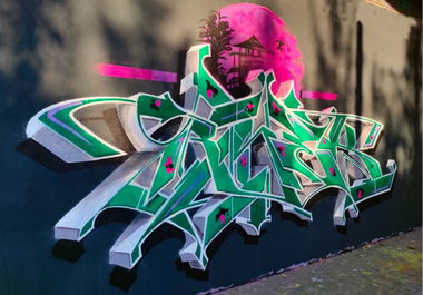 Graffiti Wall - Photo by RISEK - Essen, HallofFame, legal (2023)