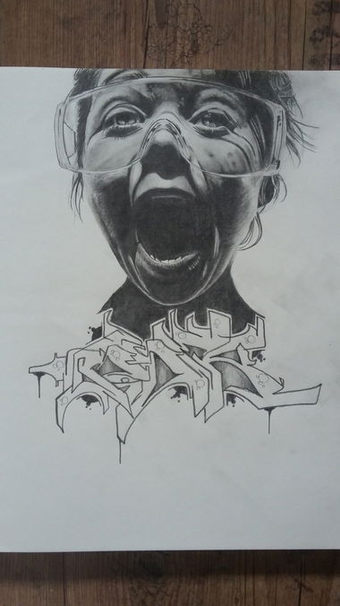 Graffiti Sketch - Photo by RISEK - Essen, Risek, Sketch (2016)