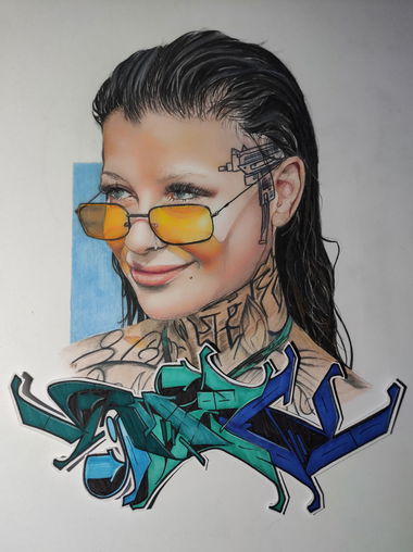 Graffiti Sketch - Photo by RISEK - Risek, Sketch, Portrait (2022)