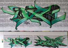 Graffiti Wall - Photo by RISEK - risek, blutig, essen (2022)