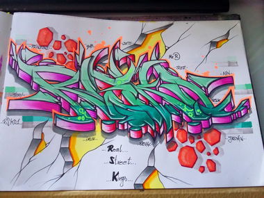 Graffiti Sketch - Photo by RISKOone - risko, rsk, hamburg