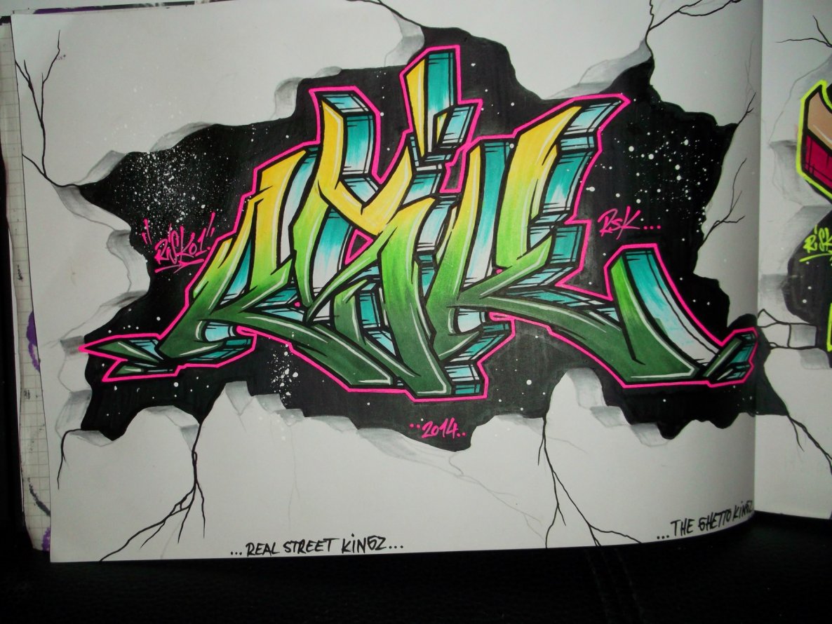 Graffiti Sketch - Photo by RISKOone - RISKO, RSK, TGK (2014)