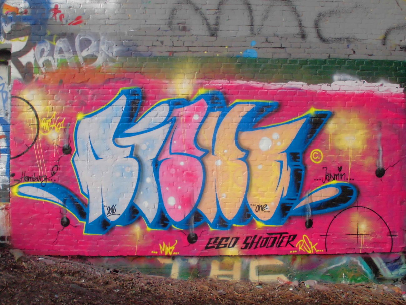 Graffiti Wall - Photo by RISKOone - risko, rsk, hamburg (2016)