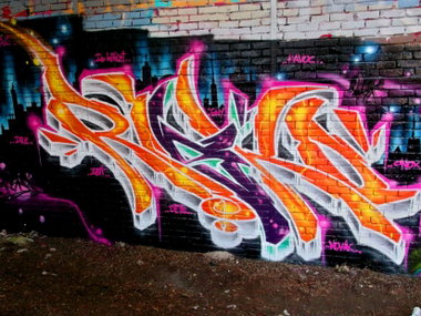 Graffiti Wall in Hamburg - Photo by RISKOone - risko, ysar, eksr (2013)