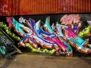Graffiti Wall in hamburg - Photo by RISKOone - RISKO, mws, rsk (2013)
