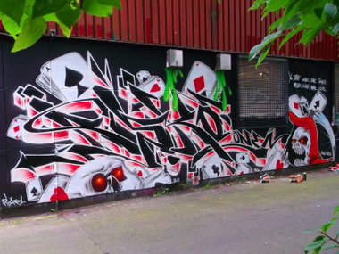 Graffiti Wall in hamburg - Photo by RISKOone - RISKO, rsk, tgk (2012)
