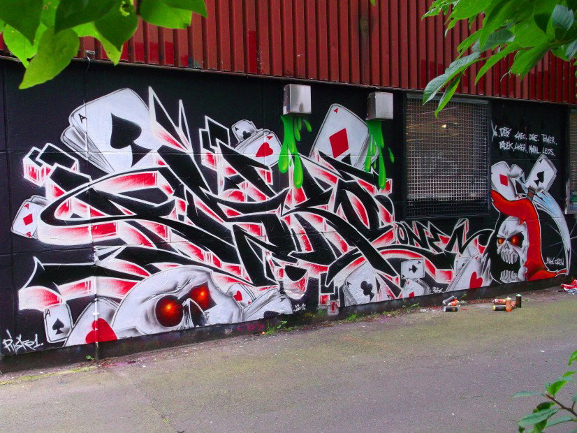 Graffiti Wall in hamburg - Photo by RISKOone - RISKO, rsk, tgk (2012)