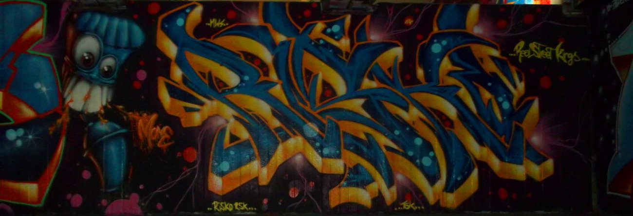 Graffiti Wall - Photo by RISKOone - ris, ko, risko (2014)