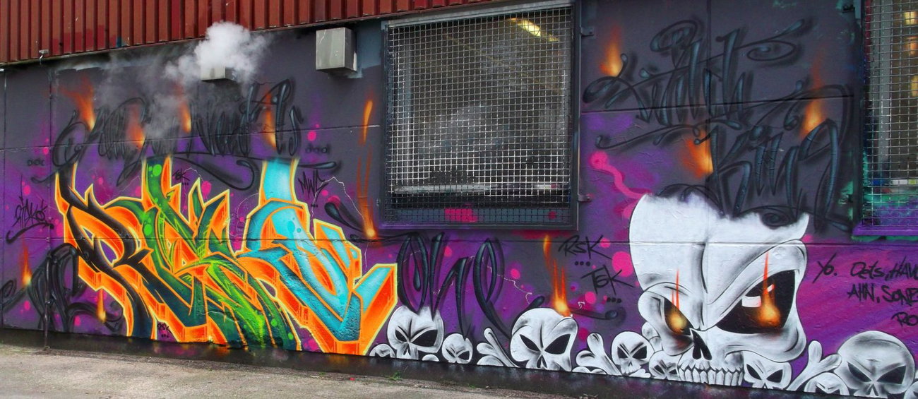 Graffiti Wall - Photo by RISKOone - ALL, YOU, NEED (2014)