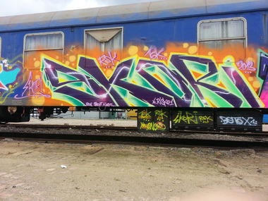 Graffiti Train - Photo by RISKOone - SKORI, 4, risko (2013)