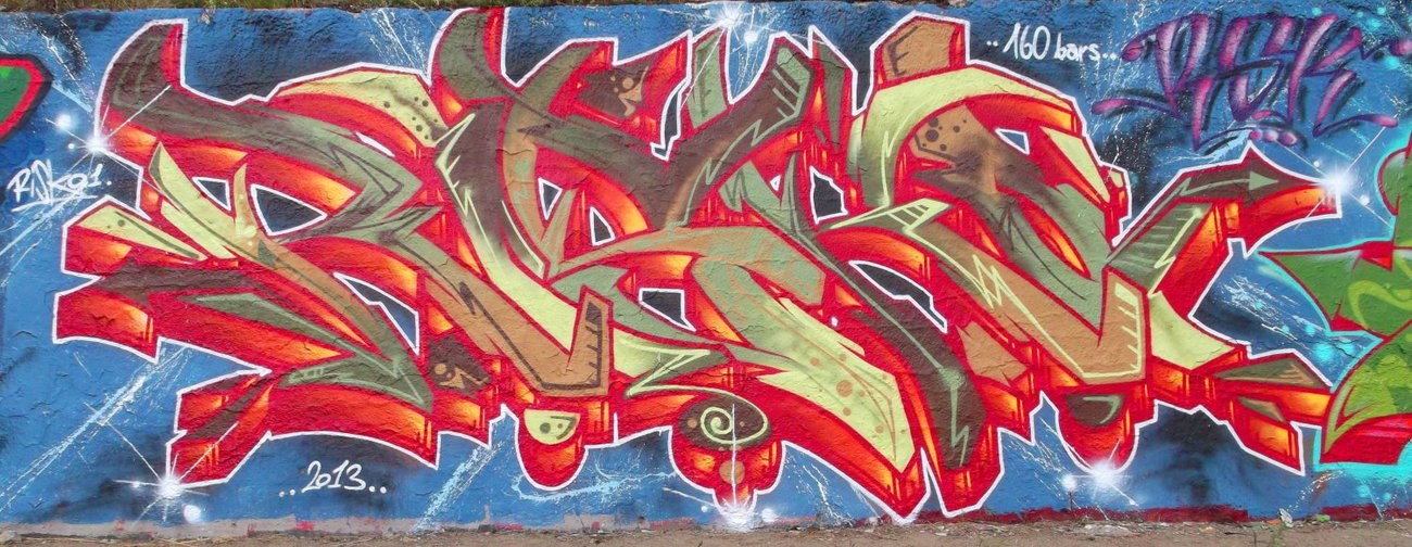 Graffiti Wall - Photo by RISKOone - riskoone, ris, ko (2014)